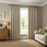 Chenille Blackout Tape Top Pencil Pleat Curtains 7