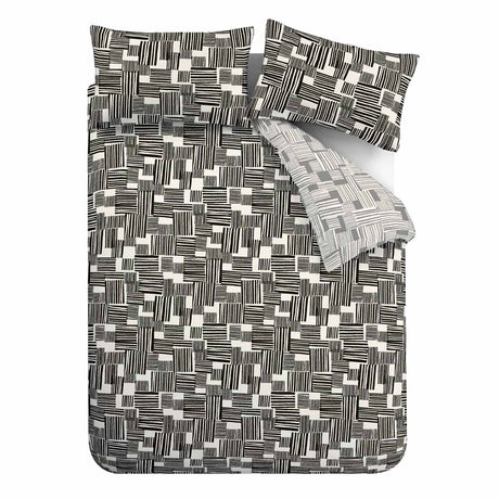 Catherine Lansfield Blocks Reversible Duvet Cover Set 5