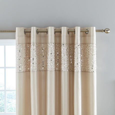 Glitzy Eyelet Curtains by Catherine Lansfield