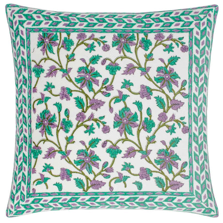 Mentera Cotton Velvet Cushion Cover 20" x 20" by Paoletti