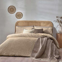 Chunky Waffle Linen Duvet Cover Set