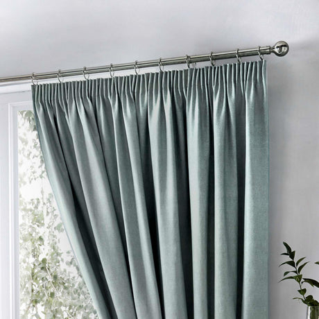 Dijon Blackout Tape Top Pencil Pleat Curtains by Fusion