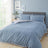 Oslo Textured Trim Denim Duvet Cover Set
