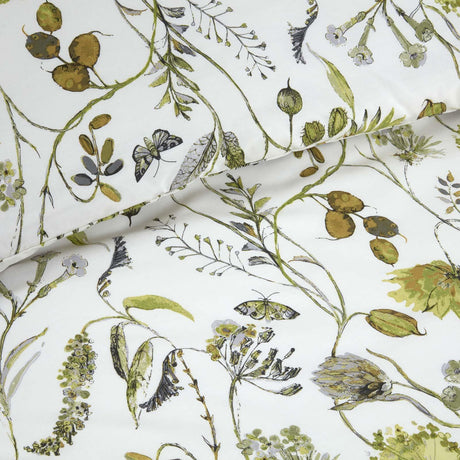 Grove Floral Fennel Duvet Cover Set