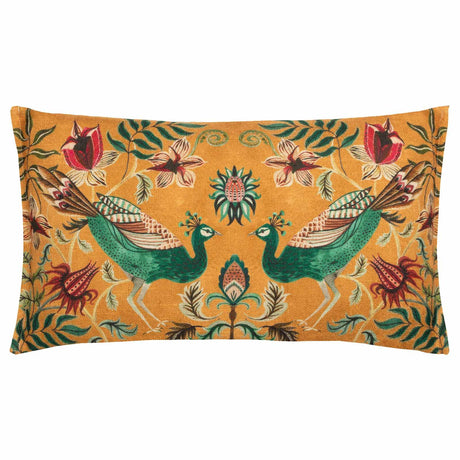 Holland Park Peacock Duo Cushion Cover 12" x 20" (30cm x 50cm) by Wylder Tropics