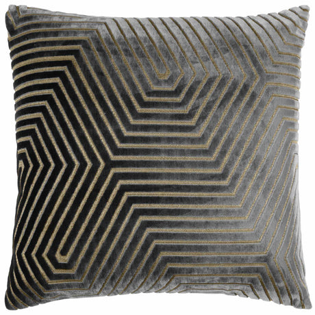 Evoke Cut Velvet Cushion Cover 18" x 18" by Paoletti