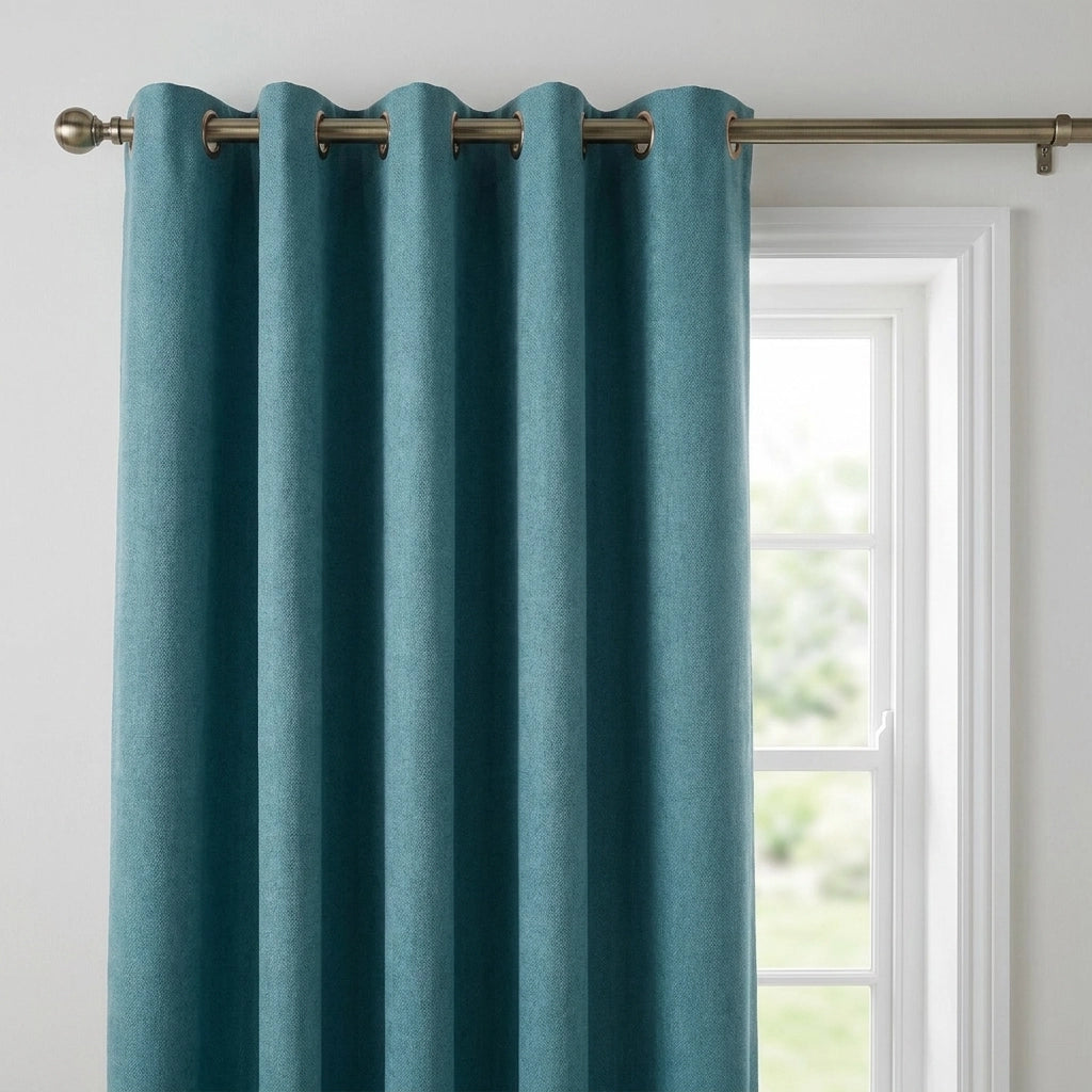 Velvet Chenille Eyelet Curtains 22