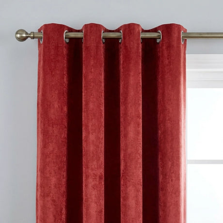 Strata Thermal Dim Out Woven Eyelet Curtains Pair 24