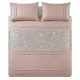 Charleston Glitter Duvet Cover Set - Blush Pink image 4