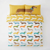 Sausage Dog Duvet Cover Set 4