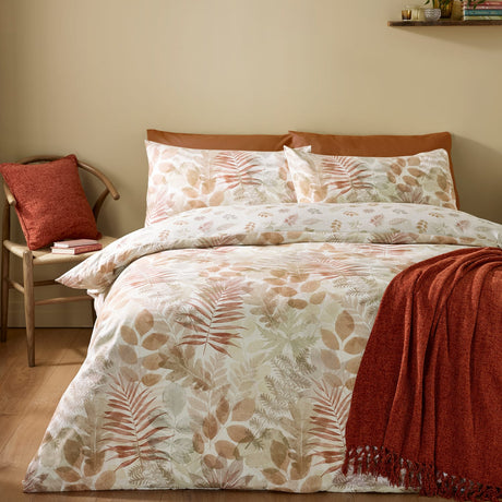Catherine Lansfield Autumn Leaves Duvet Cover Set - Natural