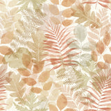 Catherine Lansfield Green Leaves Wallpaper Green - Leaves Wallpaper Natural
