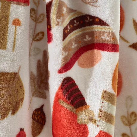 Woodland Gonks Throw 130cm x 170cm by Catherine Lansfield