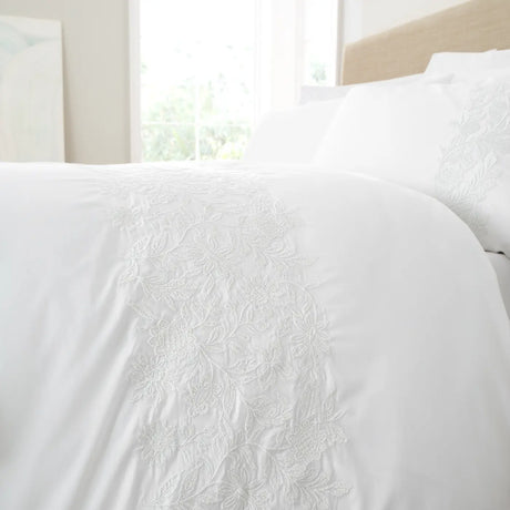 Fleur Matelassé Duvet Cover by Bianca