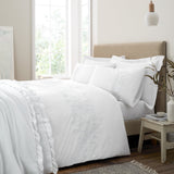 Bianca Fine Linens Fleur Matelassé Duvet Cover Set - White