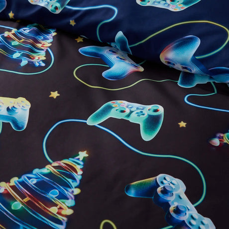 Christmas Gamer Duvet Cover by Catherine Lansfield