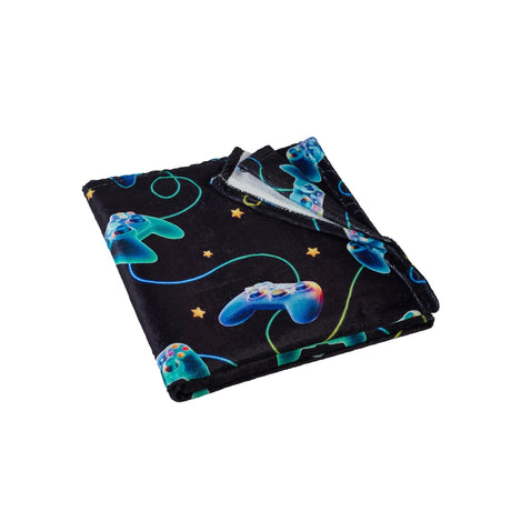 Catherine Lansfield Gamer Throw - Black - Gamer Throw