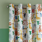 Catherine Lansfield Animal Magic Eyelet Curtains Polycotton - Natural
