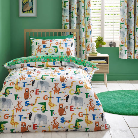Catherine Lansfield Animal Magic Duvet Cover Set - Natural - Animal Magic Duvet Set