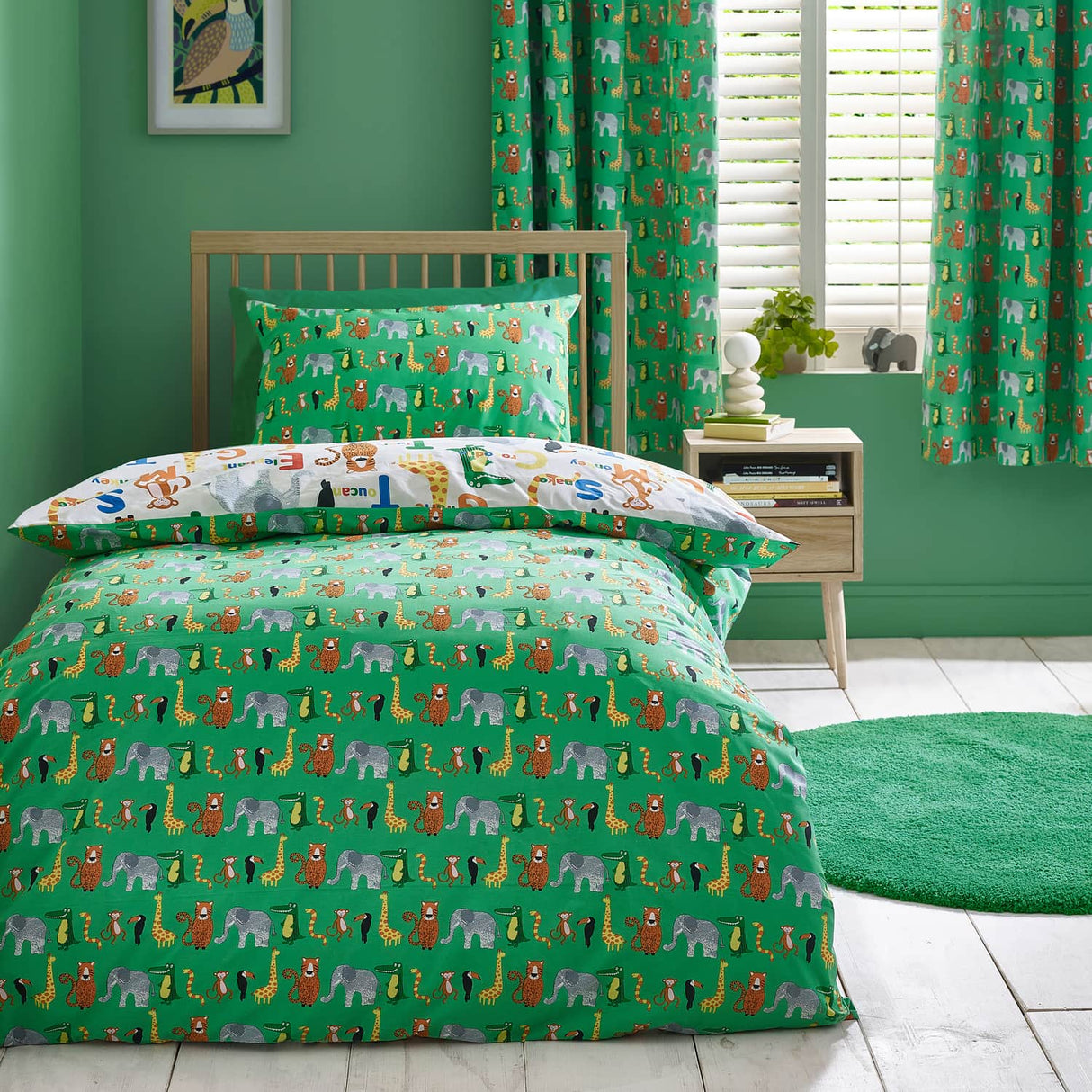 Catherine Lansfield Animal Magic Duvet Cover Set - Natural - Animal Magic Duvet Set