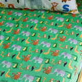 Catherine Lansfield Animal Magic 25cm Deep Fitted Sheet - Green
