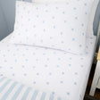 Bianca Mini Star & Stripes Cotton Fitted Sheet - Blue
