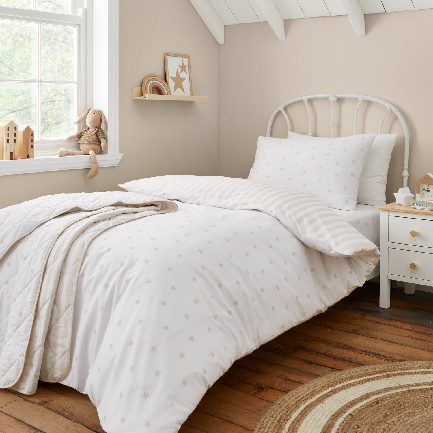 Bianca Fine Linens Mini Star & Stripes Duvet Cover Set