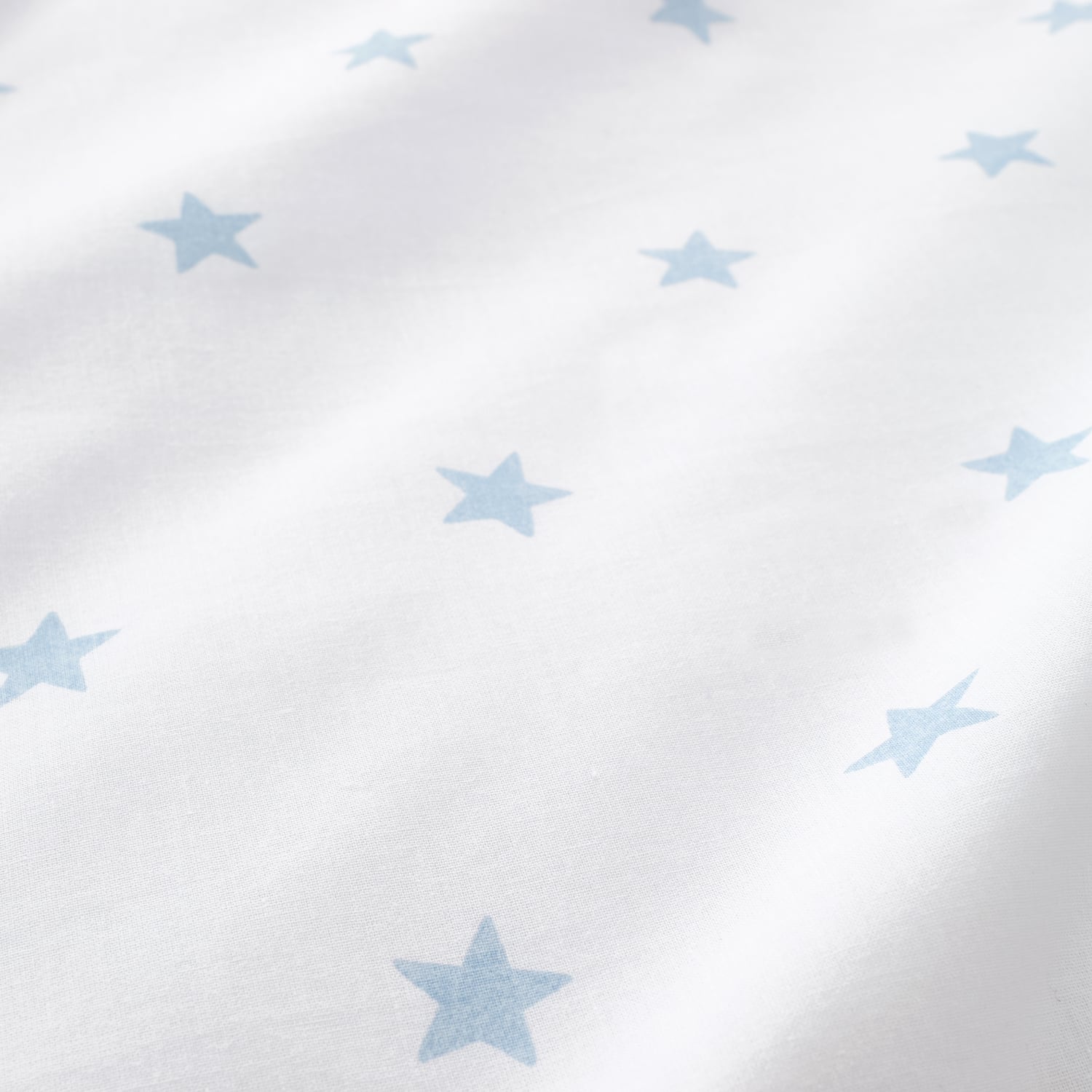 Bianca Fine Linens Mini Star & Stripes 25cm Deep Fitted Sheet - Mini Stars And Stripes Fitted Sheet Blue