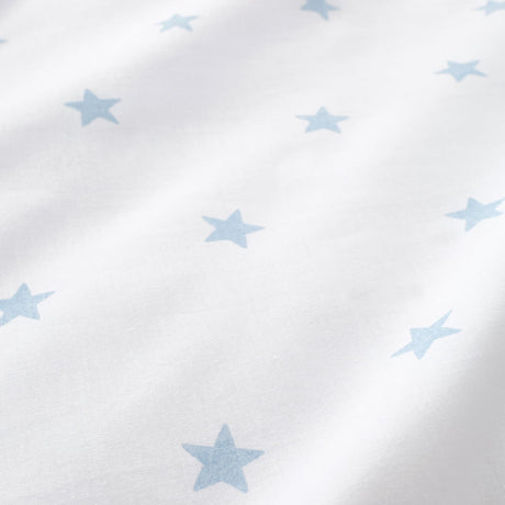 Bianca Fine Linens Mini Star & Stripes 25cm Deep Fitted Sheet - Mini Stars And Stripes Fitted Sheet Blue