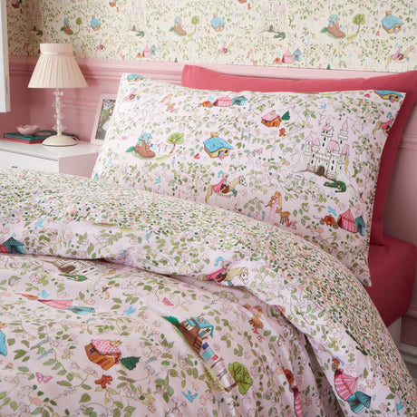 Belle & Boo Fairytale Duvet Cover Set - Pink - Fairytale Duvet Set