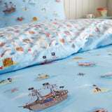 Belle & Boo Pirate Duvet Cover Set - Blue - Pirates Duvet Set Blue Image 4