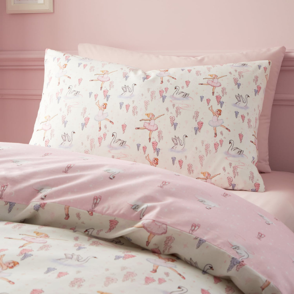 Belle & Boo Ballerina Duvet Cover Set - Pink - Ballerina Duvet Set