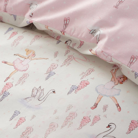 Belle & Boo Ballerina Duvet Cover Set - Pink - Ballerina Duvet Set