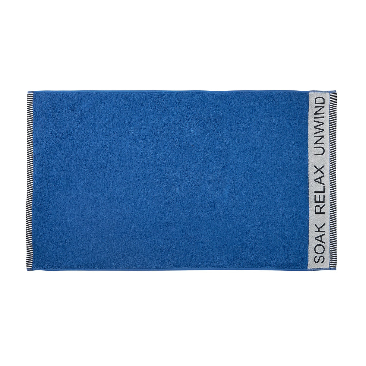 Catherine Lansfield Relax And Unwind Black 400 GSM Cotton Towel - Cobalt Blue - Relax And Unwind Cobalt Blue (Towel)