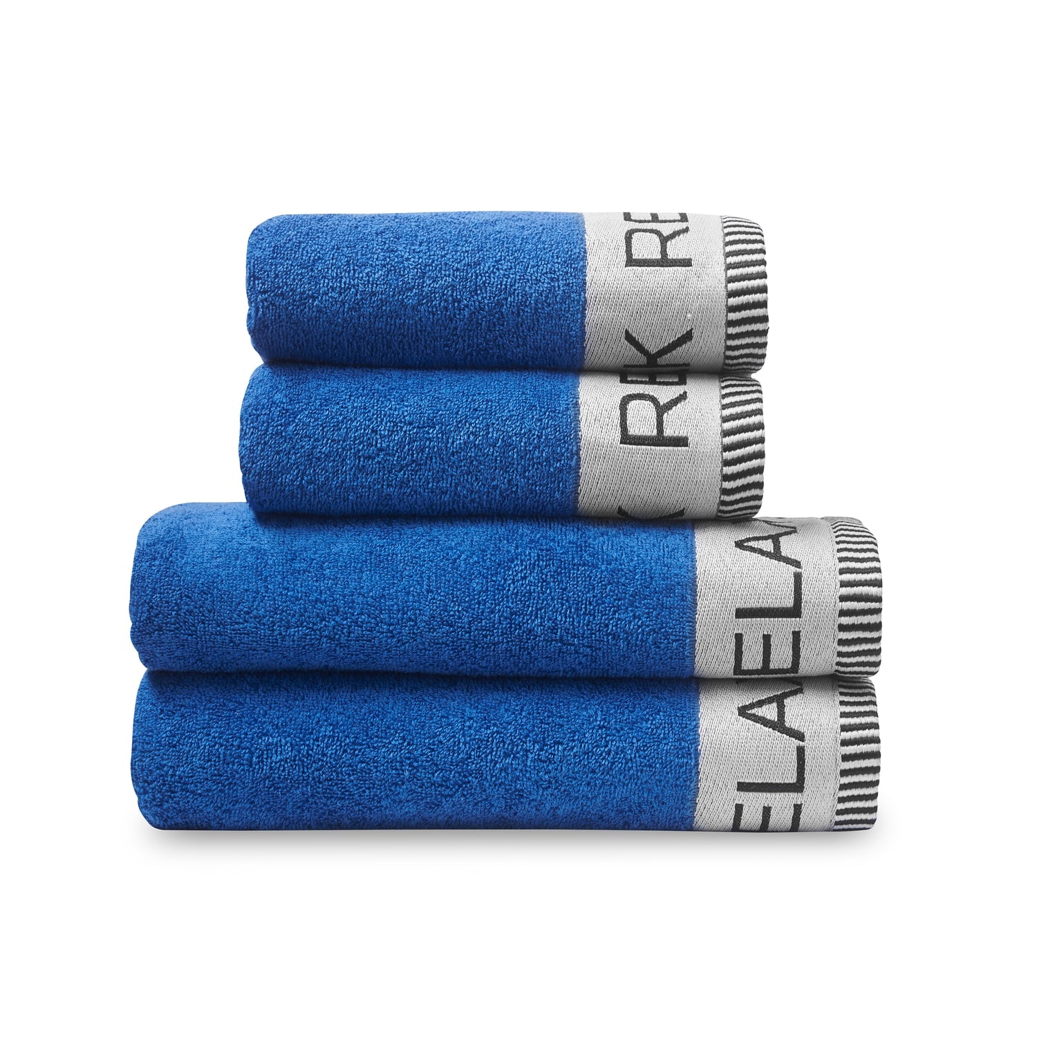 Catherine Lansfield Relax And Unwind Black 400 GSM Cotton Towel - Cobalt Blue - Relax And Unwind Cobalt Blue (Towel Bale)