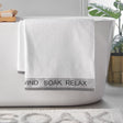 Catherine Lansfield Soak 1600 GSM White Bath Mat 50x80cm