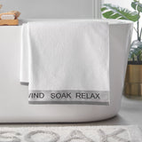 Catherine Lansfield Soak 1600 GSM White Bath Mat 50x80cm