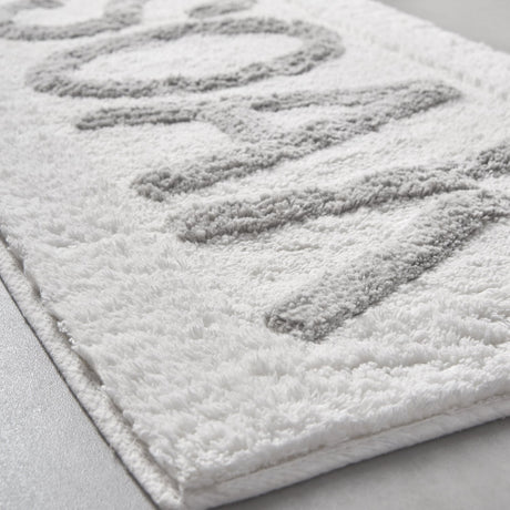 Catherine Lansfield Soak 1600 GSM White Bath Mat 50x80cm - Soak Bath Mat