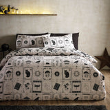 Catherine Lansfield Enchanted Witchcraft Duvet Cover Set - Black / Natural - Enchanted Witchcraft Duvet Set