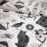 Catherine Lansfield Enchanted Witchcraft Duvet Cover Set - Black / Natural - Enchanted Witchcraft Duvet Set