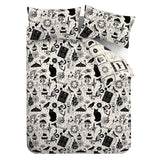 Catherine Lansfield Enchanted Witchcraft Duvet Cover Set - Black / Natural - Enchanted Witchcraft Duvet Set