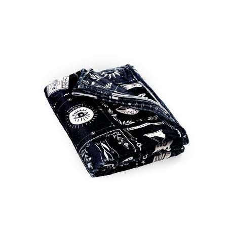 Catherine Lansfield Enchanted Witchcraft Throw - Black - Enchanted Witchcraft Throw