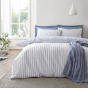 Bianca Hampton Stripe 200 Thread Count Cotton Reversible Duvet Cover Set