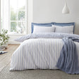 Bianca Hampton Stripe 200 Thread Count Cotton Reversible Duvet Cover Set - Green