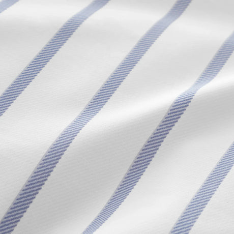 Bianca Hampton Stripe 200 Thread Count Cotton Reversible Duvet Cover Set - Blue image 6