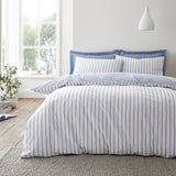 Bianca Fine Linens Hampton Stripe Duvet Cover Set - Hampton Stripe Blue Duvet Set