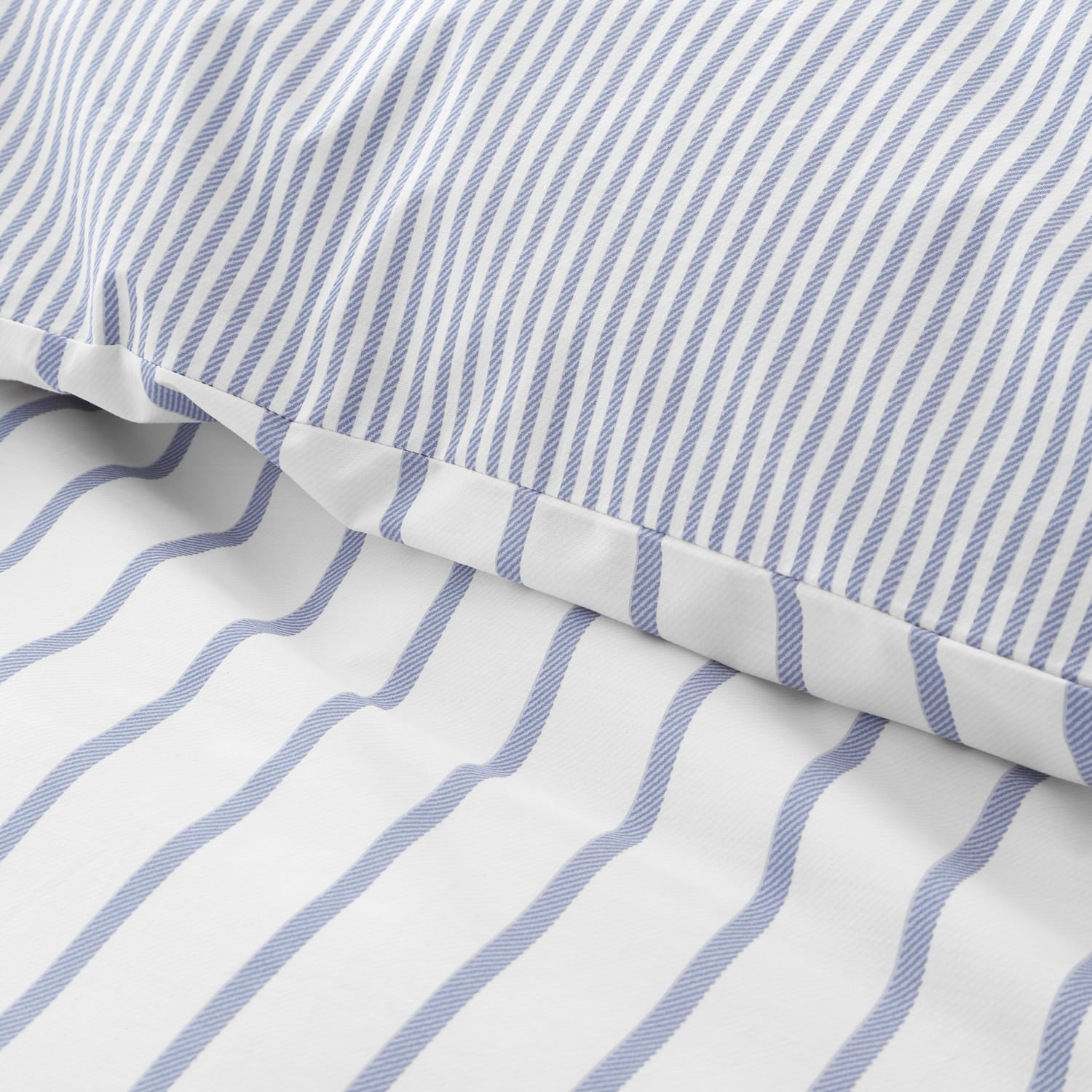 Bianca Fine Linens Hampton Stripe Duvet Cover Set - Hampton Stripe Blue Duvet Set