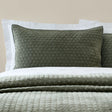 Bianca Attica Velvet Embroidered Blue Pillow Sham Pair 7
