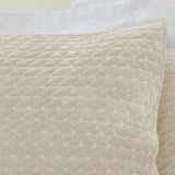 Bianca Attica Velvet Embroidered Blue Pillow Sham Pair 11