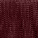 Bianca Fine Linens Attica Velvet Bedspread - Attica Velvet Burgundy Bedspread